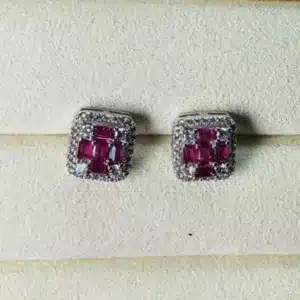 Mergenta Earring Silver Stone