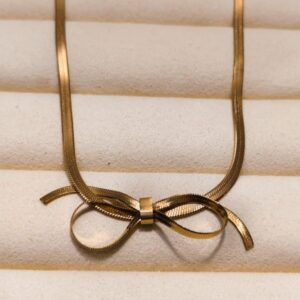 Beautiful Bow Chain Anti-tarnish Waterproof