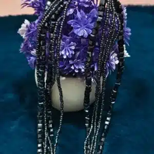 Six Layers Magnet Lock Necklace (Black)