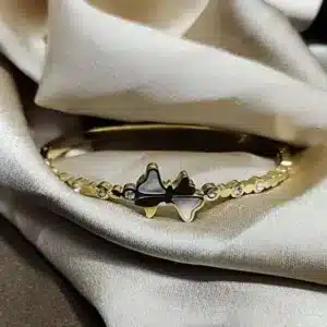 Bow Style Studded Look Anti-tarnish Bracelet
