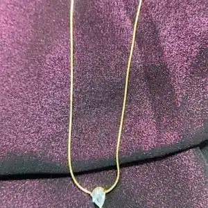 Anti-Tarnish Waterproof Emerald Green Gemstone Pendant Necklace